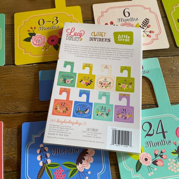 Closet dividers / markers for baby / toddler girl - Picture 7 of 7